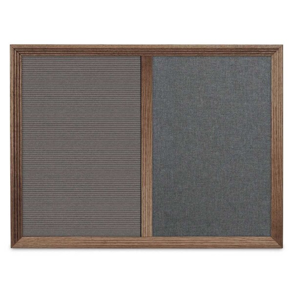 Enclosed Corkboard, 1 Door, 60"x36", 4" Fra